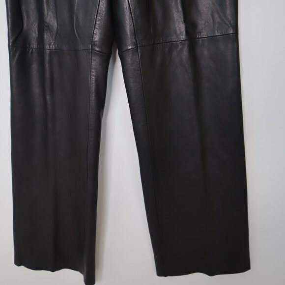 Laura Leigh Ltd VINTAGE Women's Black Leather Pants| Sz 8 |High Wasted | 80s 90s - Picture 9 of 9